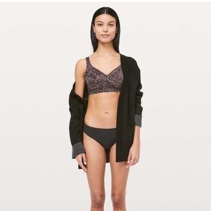 (#40)LULULEMON Like Nothing Bra Lacescape Spanish Rose Black